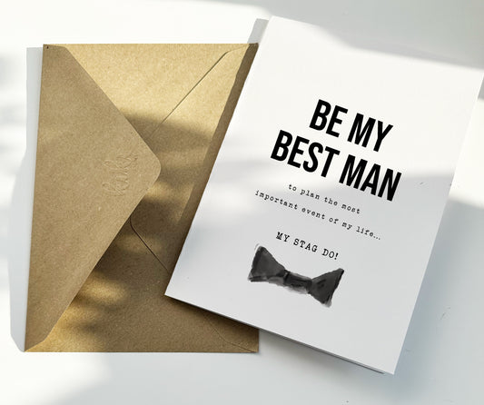 Funny Best Man Proposal Card