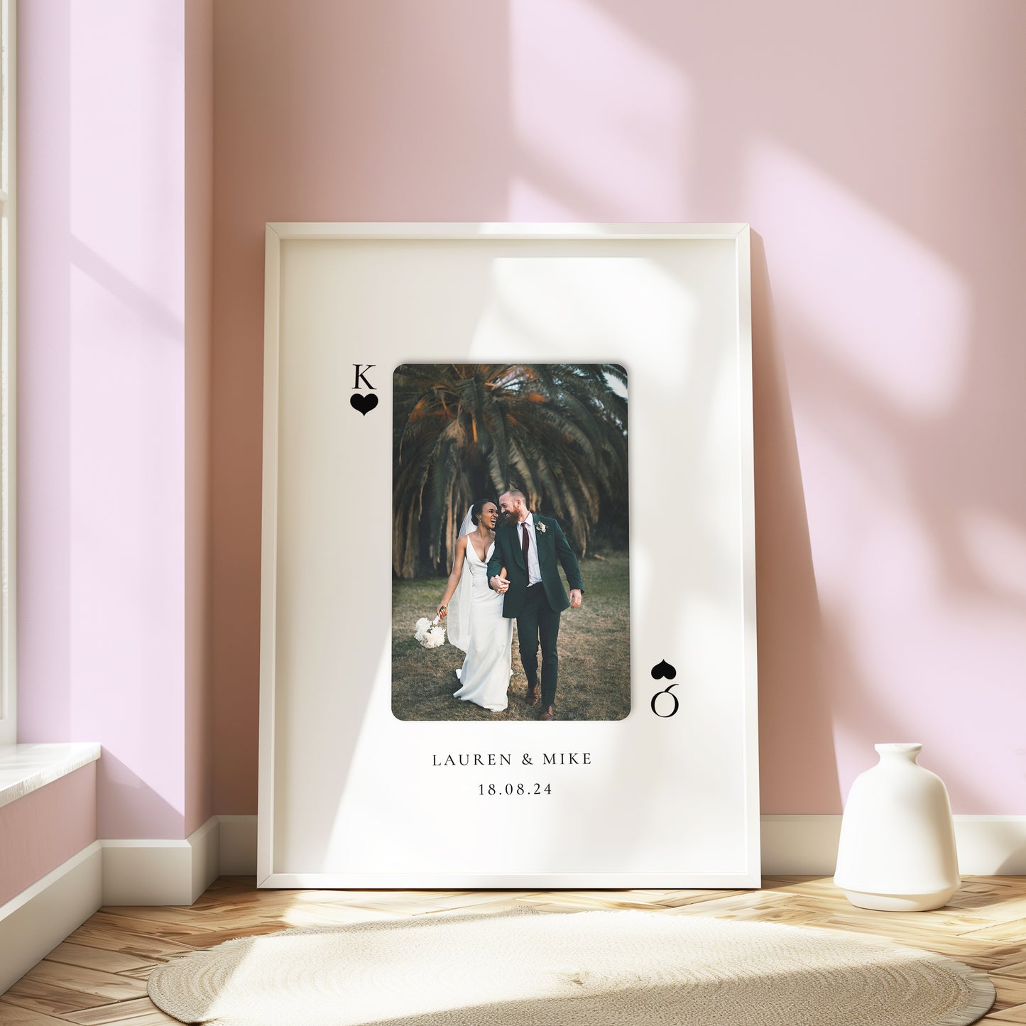 Playing Card King and Queen Photo Gift