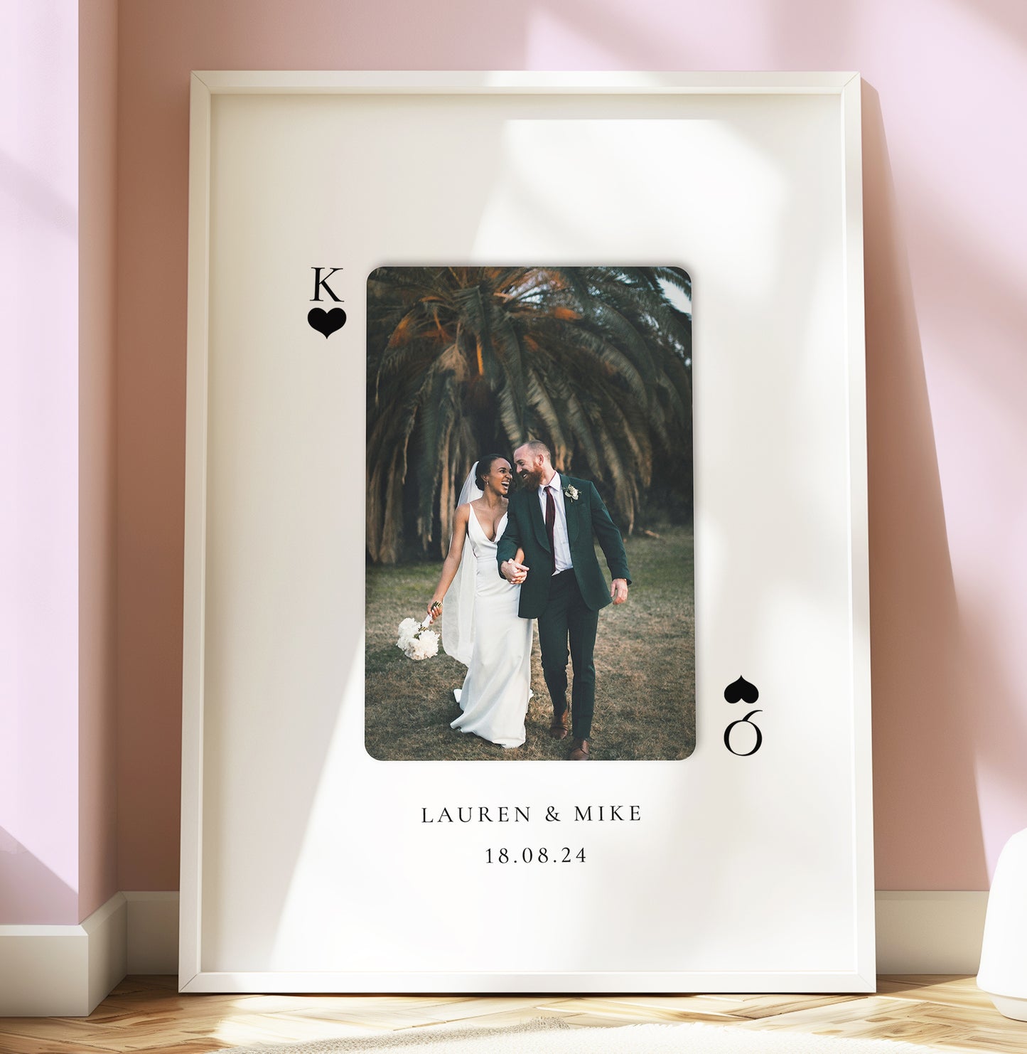Playing Card King and Queen Photo Gift