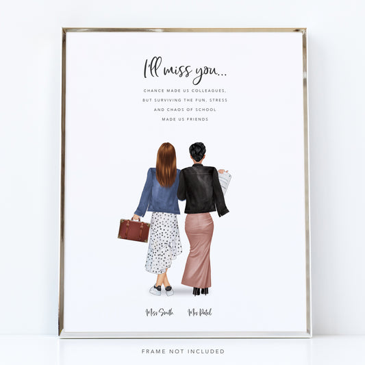 Gift for friend leaving - Teacher gift