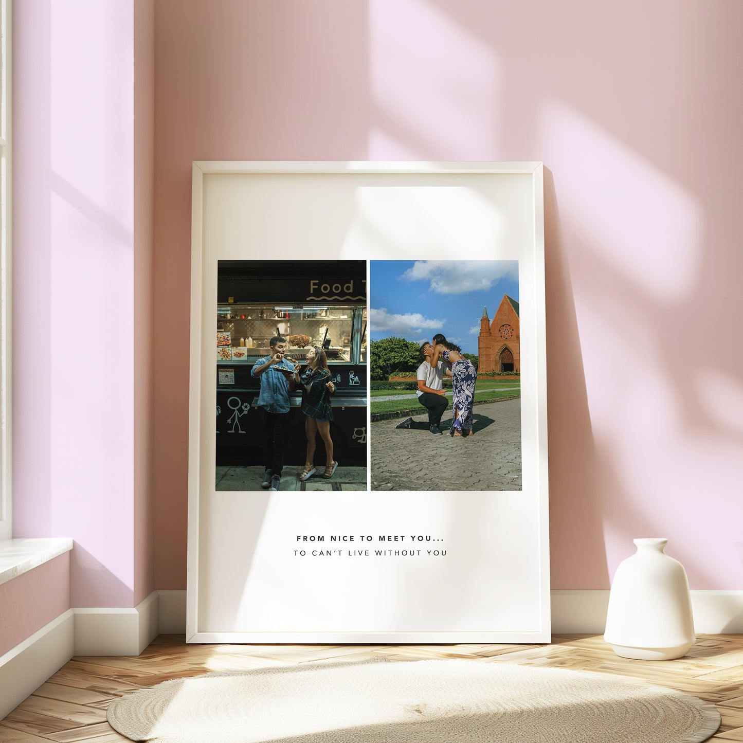 Then and Now Photo Print