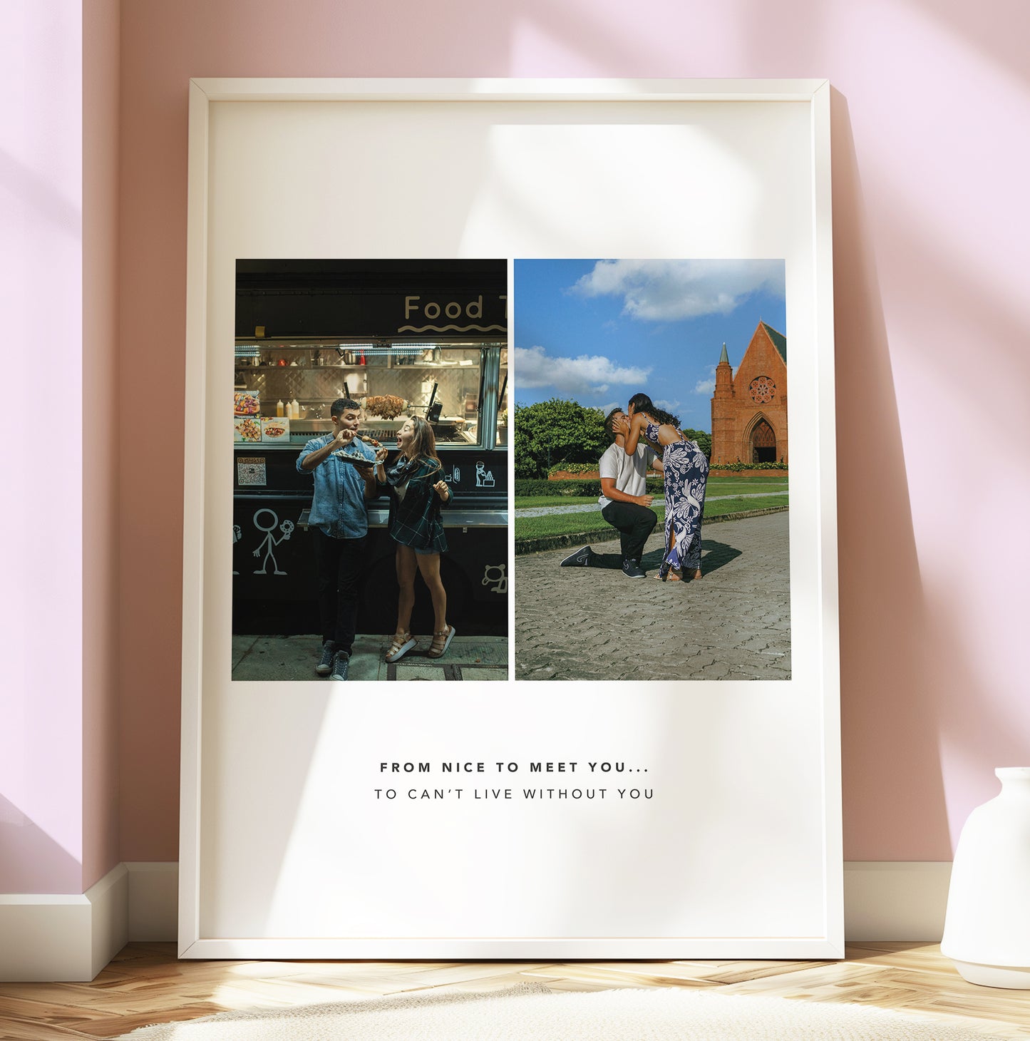 Then and Now Photo Print