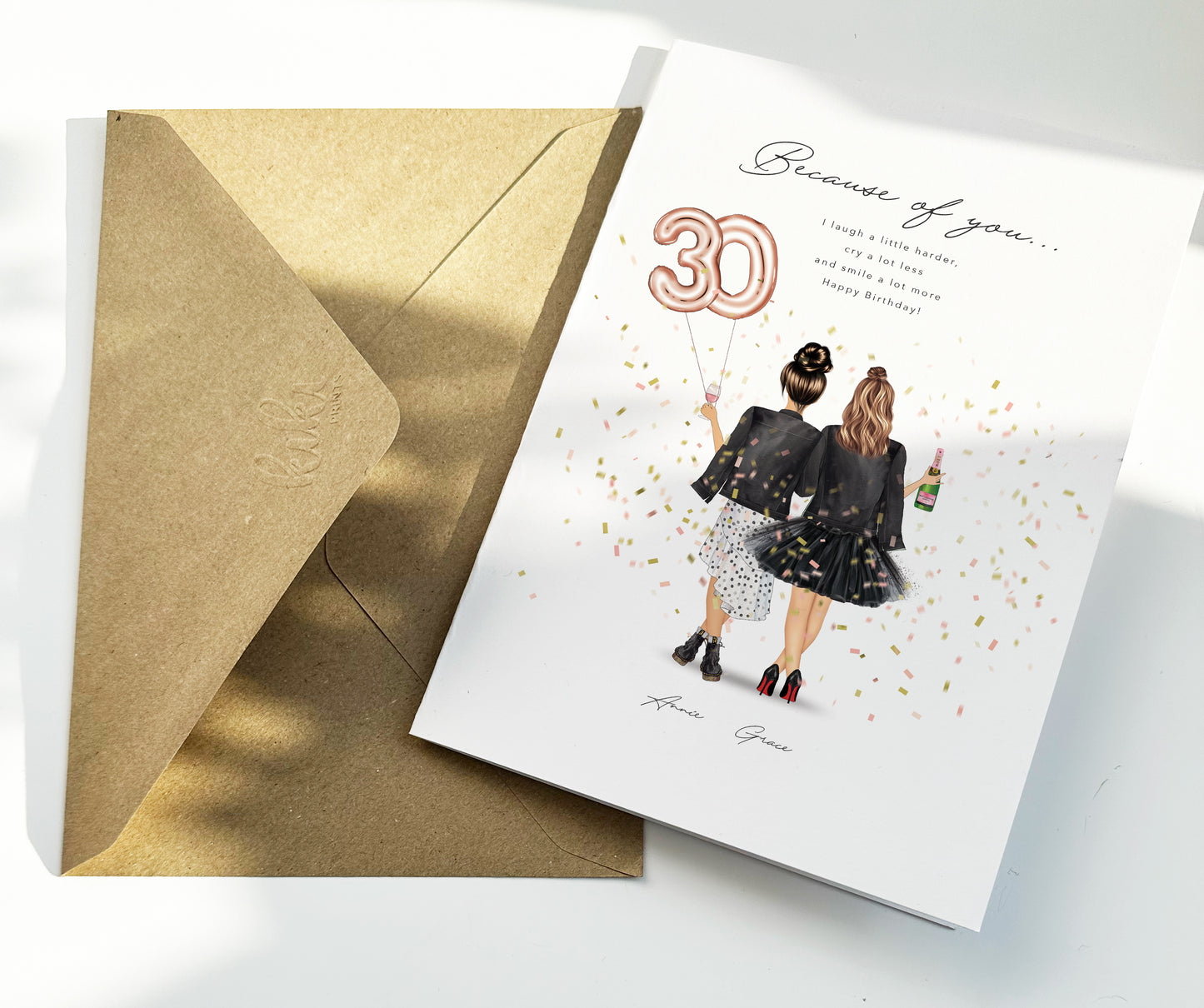 30th Birthday card for friend