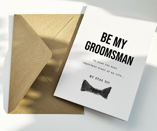 Funny Will You Be My Groomsman Card