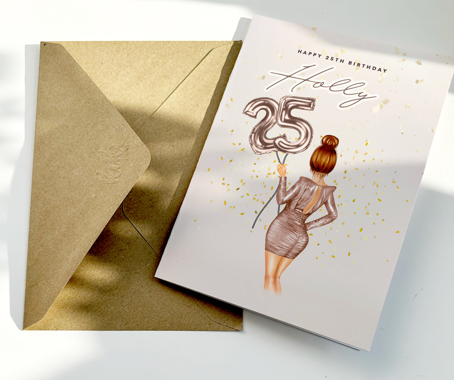 Personalised card for her 40th birthday