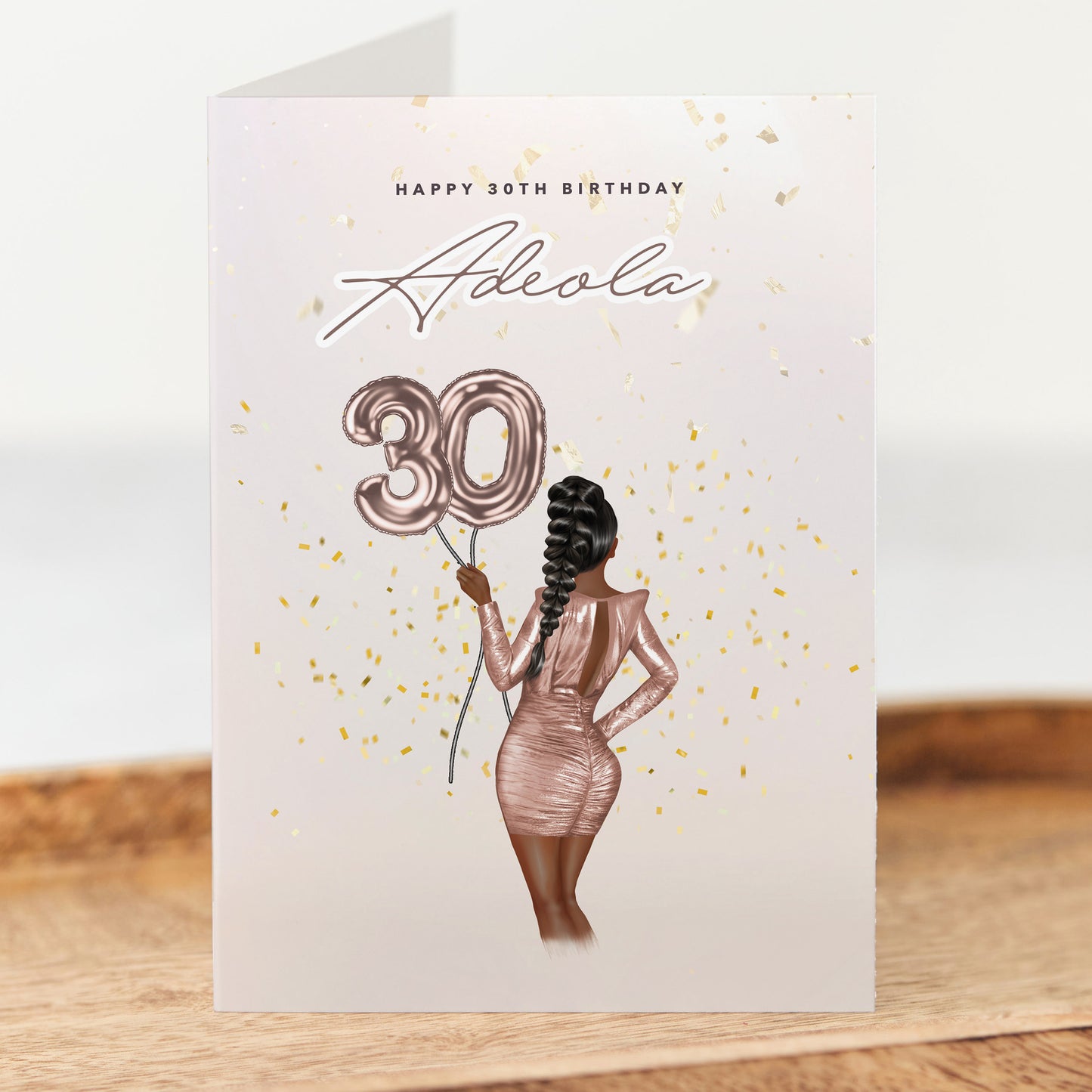 Personalised card for her 40th birthday