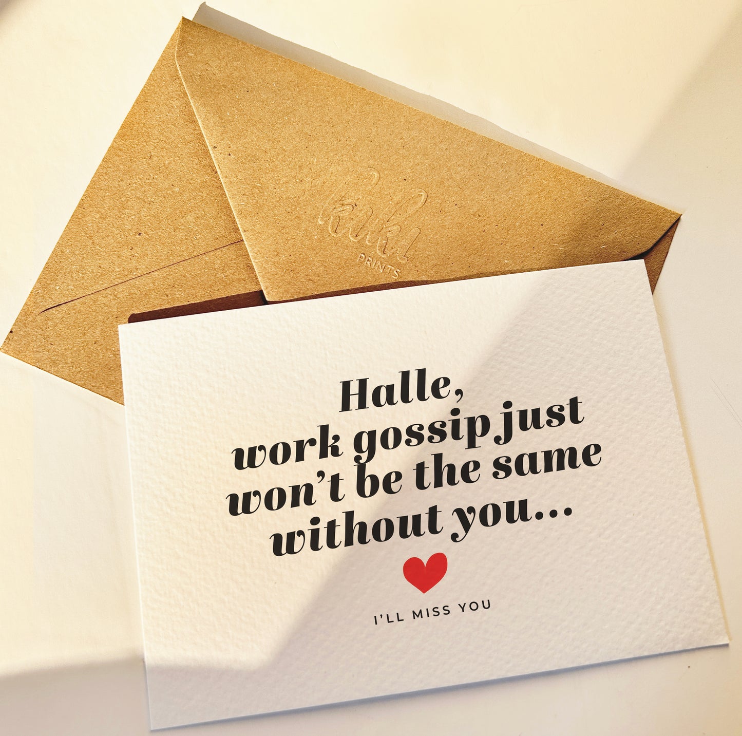 Personalised Work Gossip Won’t Be The Same Without You, Leaving Card