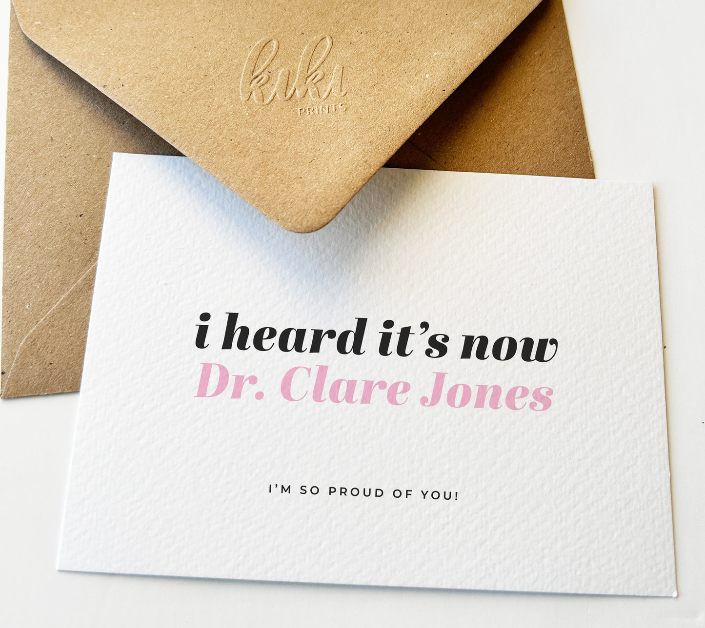 Personalised Congratulations You’re A Doctor Card