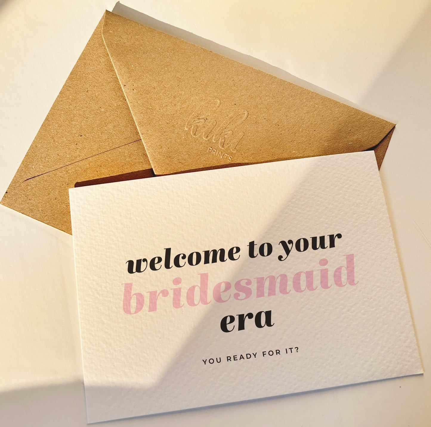 Welcome To Your Bridesmaid Era, Proposal Card