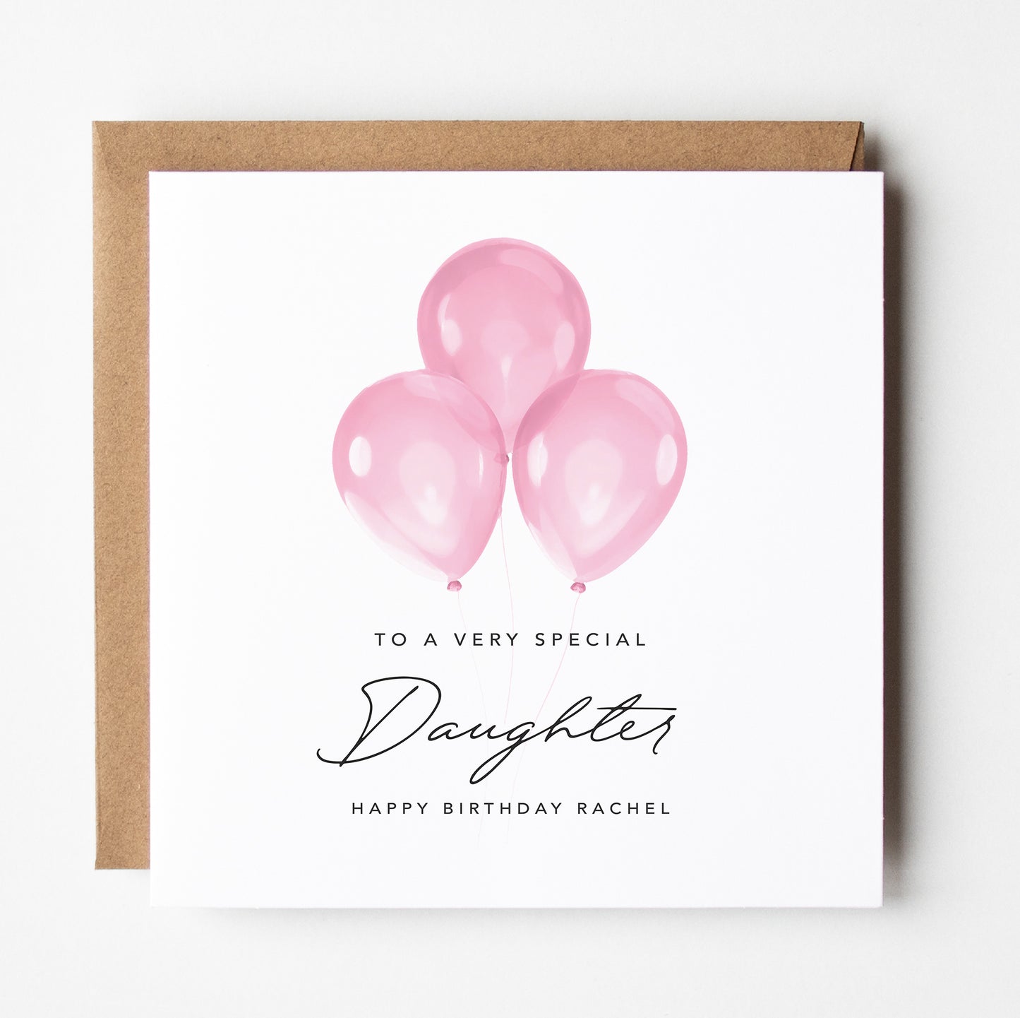 To A Special Daughter Personalised Birthday Card