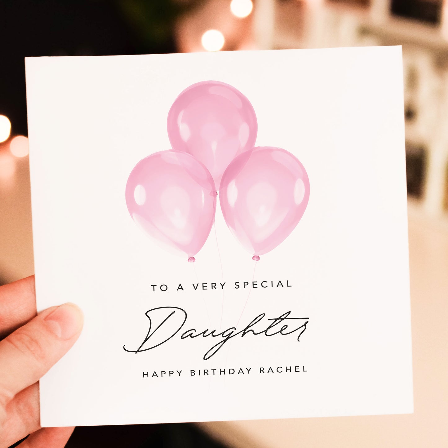To A Special Daughter Personalised Birthday Card