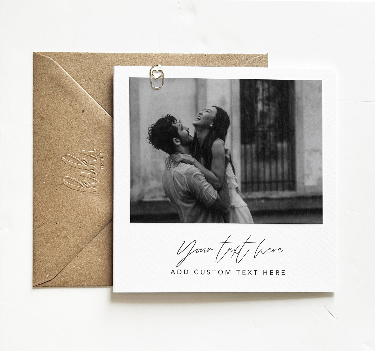 Photo Birthday Card With Heart Clip