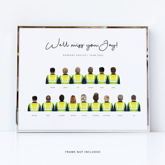 Team Picture Leaving Gift - Work Colleague Gift