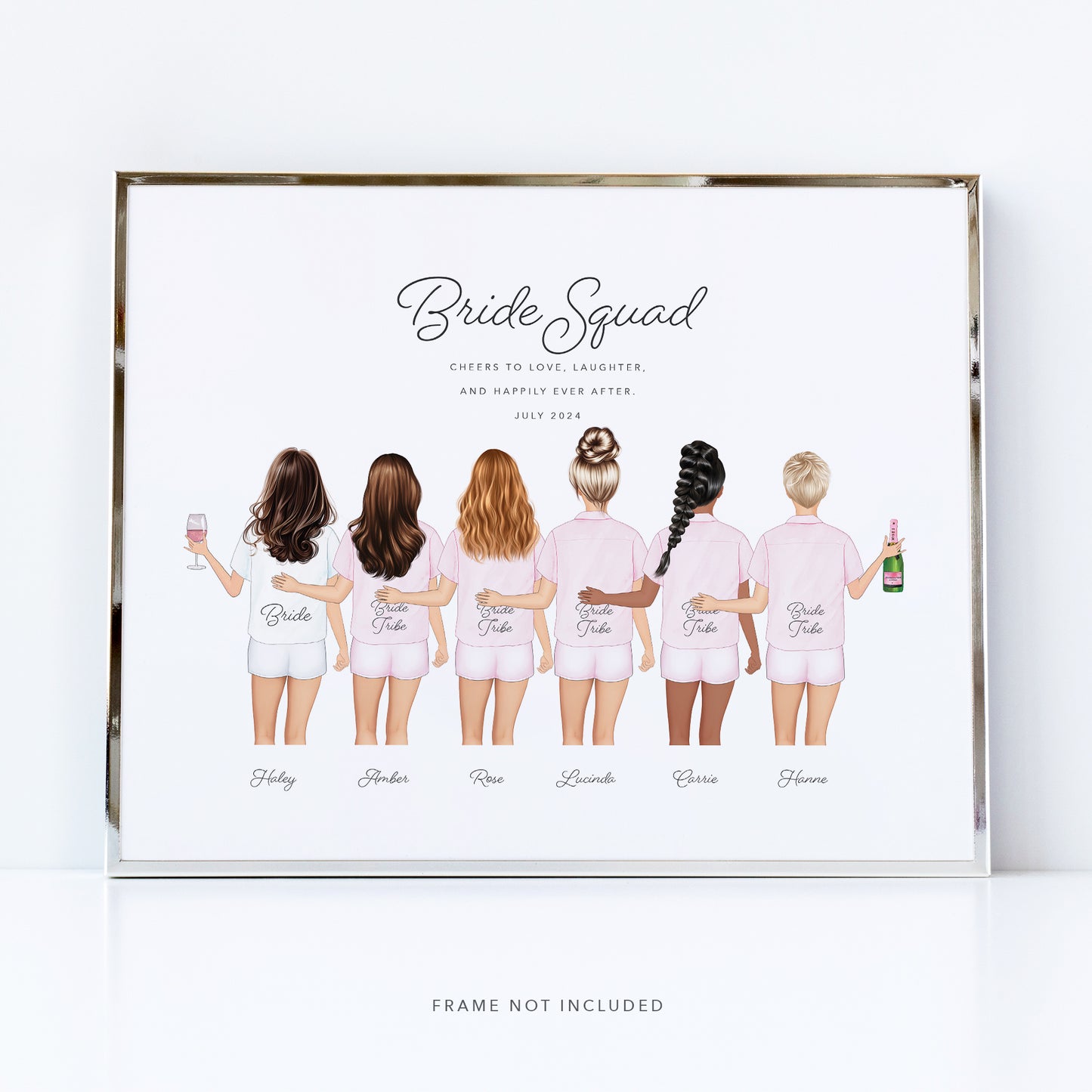 Bridal Party Print Gift For The Bride