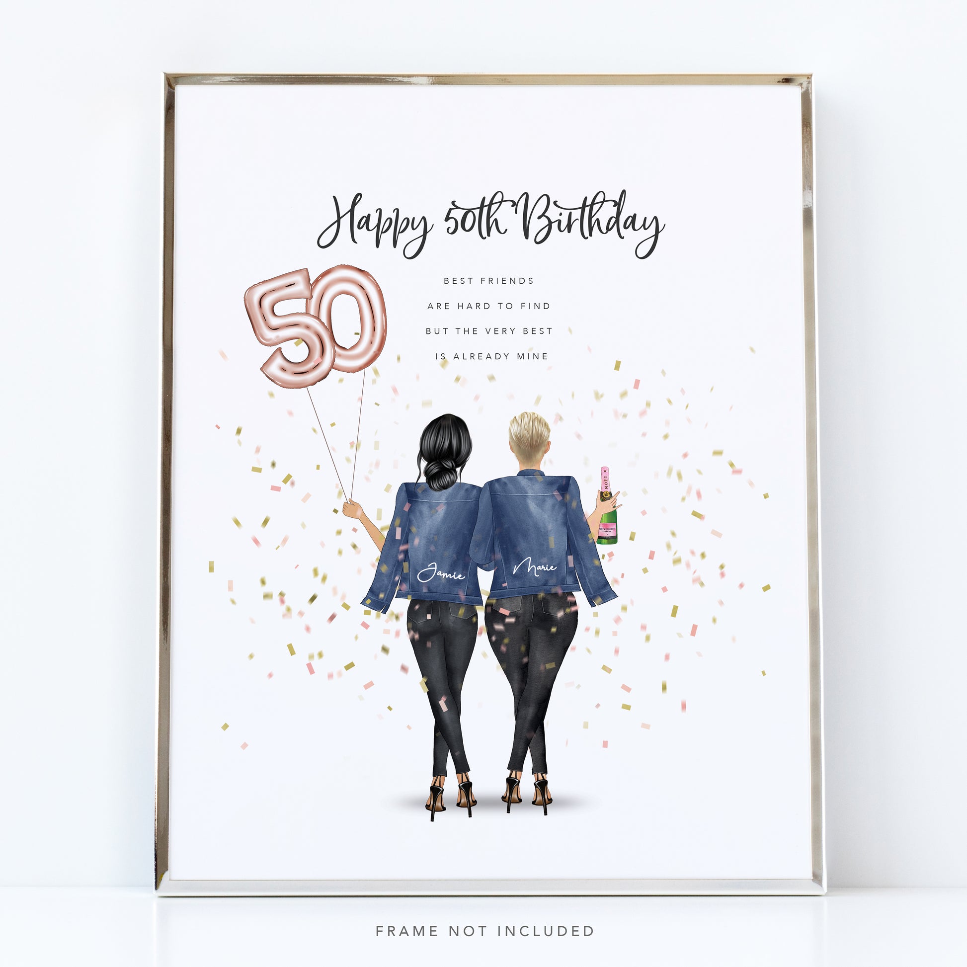 50th birthday gift for best friend