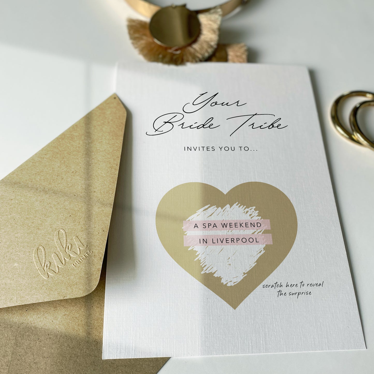 Your bride tribe invites you to scratch off card