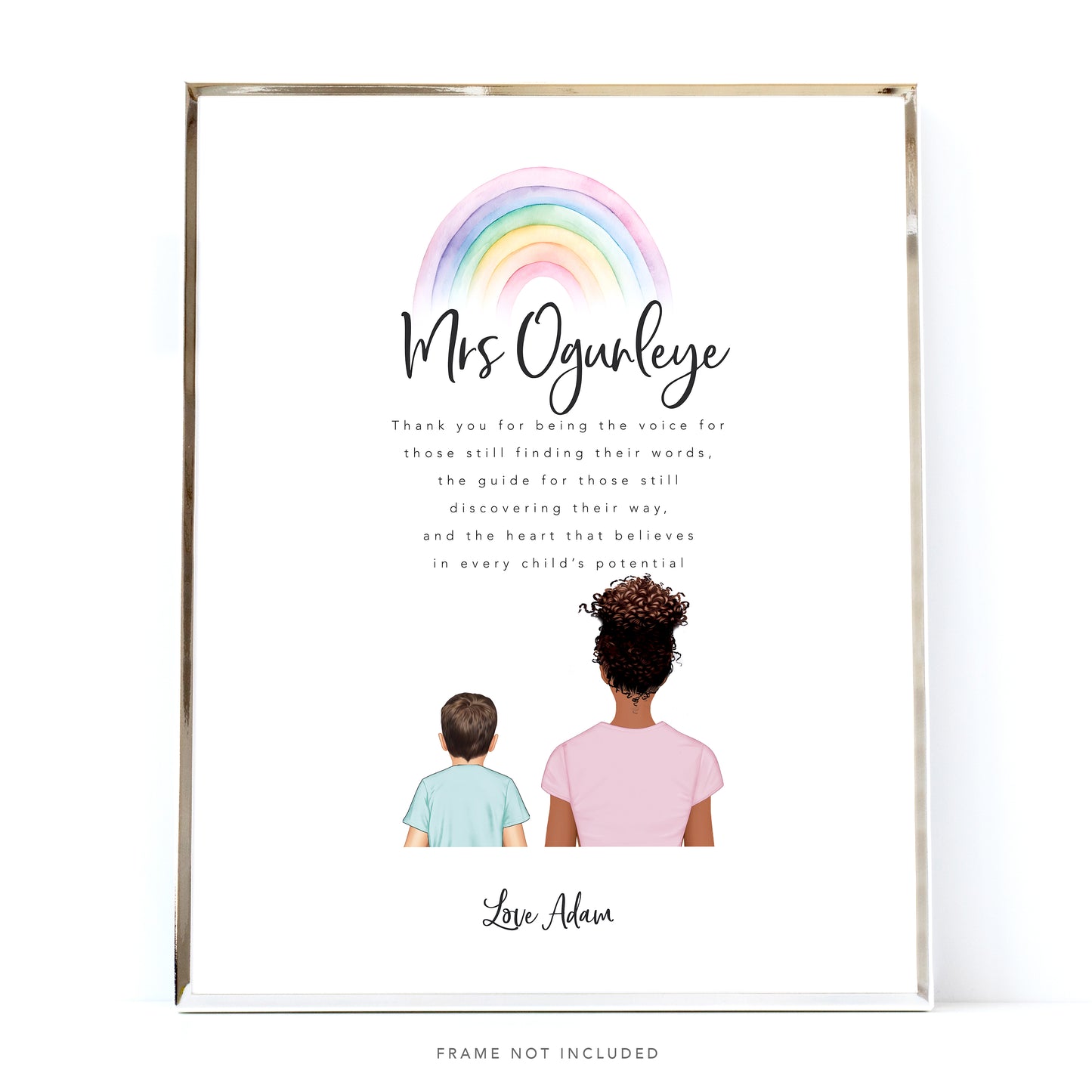 Autism Teacher Appreciation Gift - Teacher Print