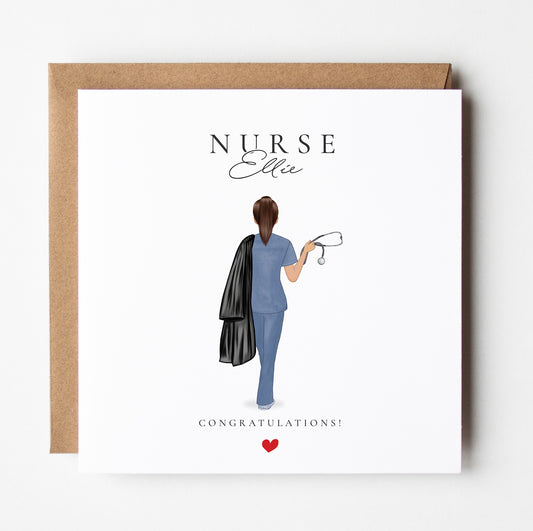 Graduation Card For New Qualified Nurse