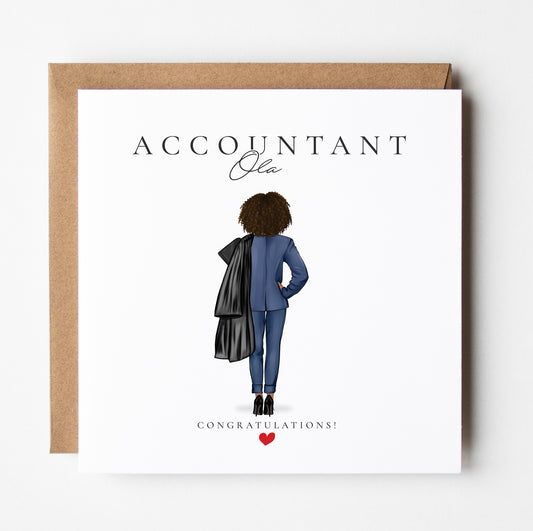 Well Done Card - Chartered Accountant