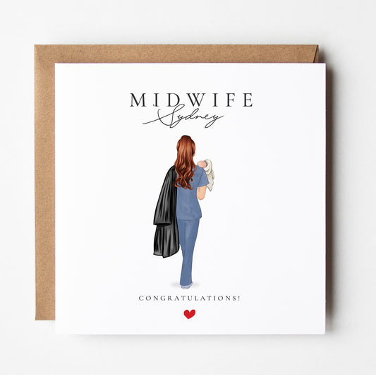 Graduation Card - Midwife
