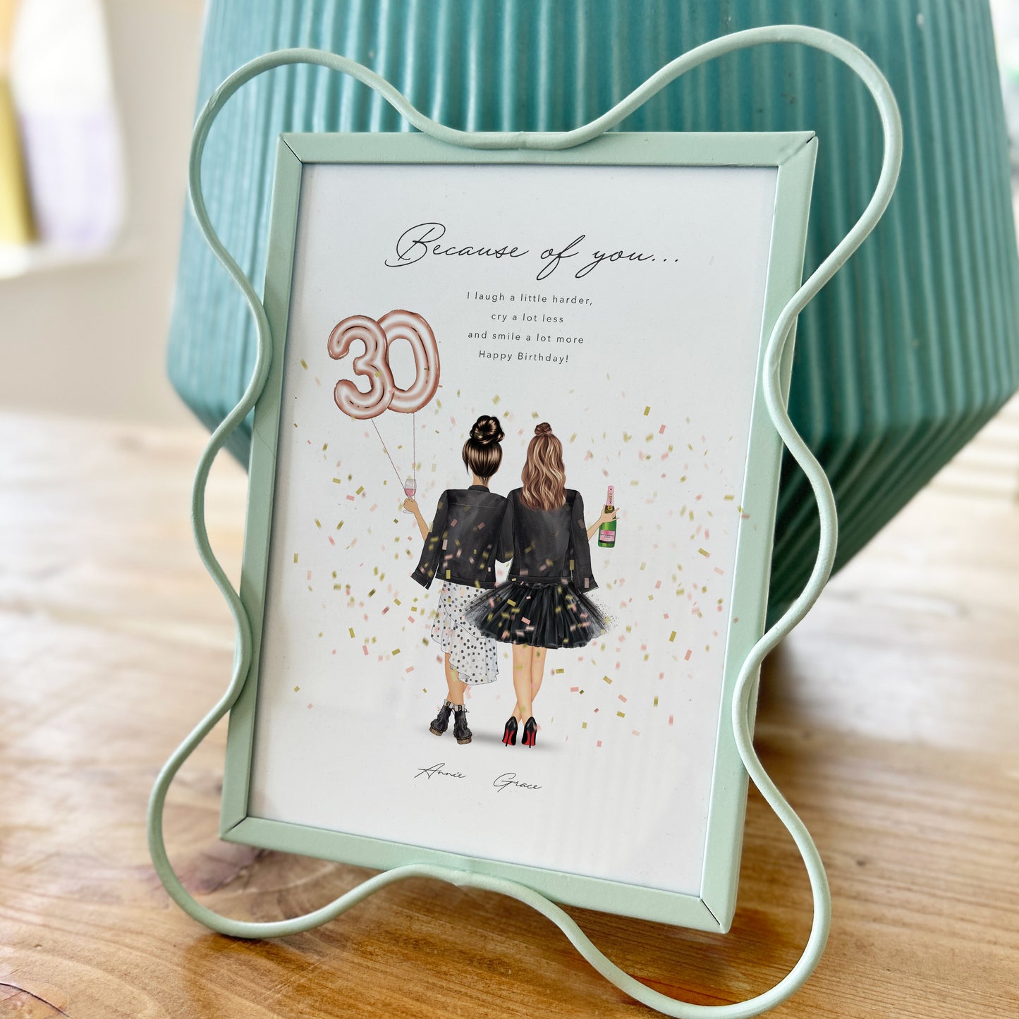 30th Birthday Best Friends Print
