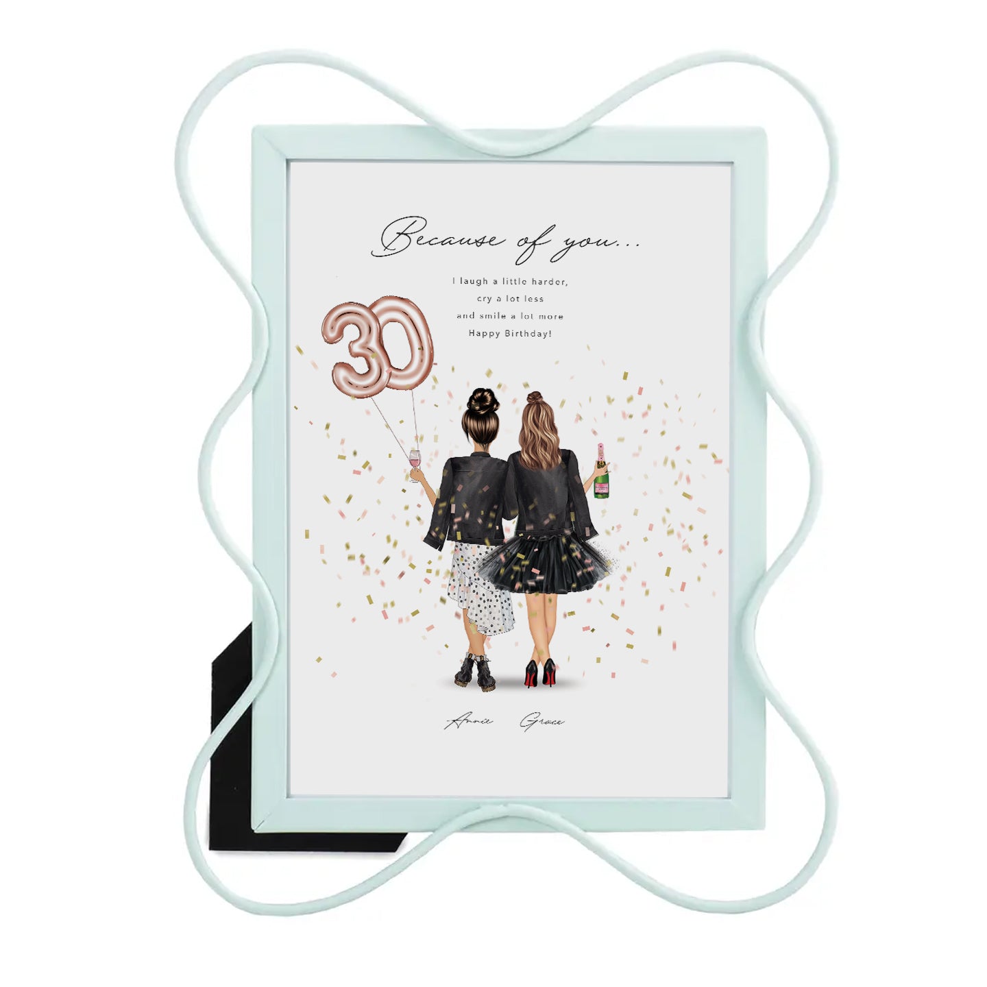 30th Birthday Best Friends Print