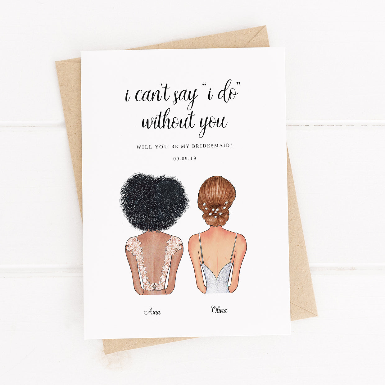 Will You Be My Bridesmaid, Proposal Card
