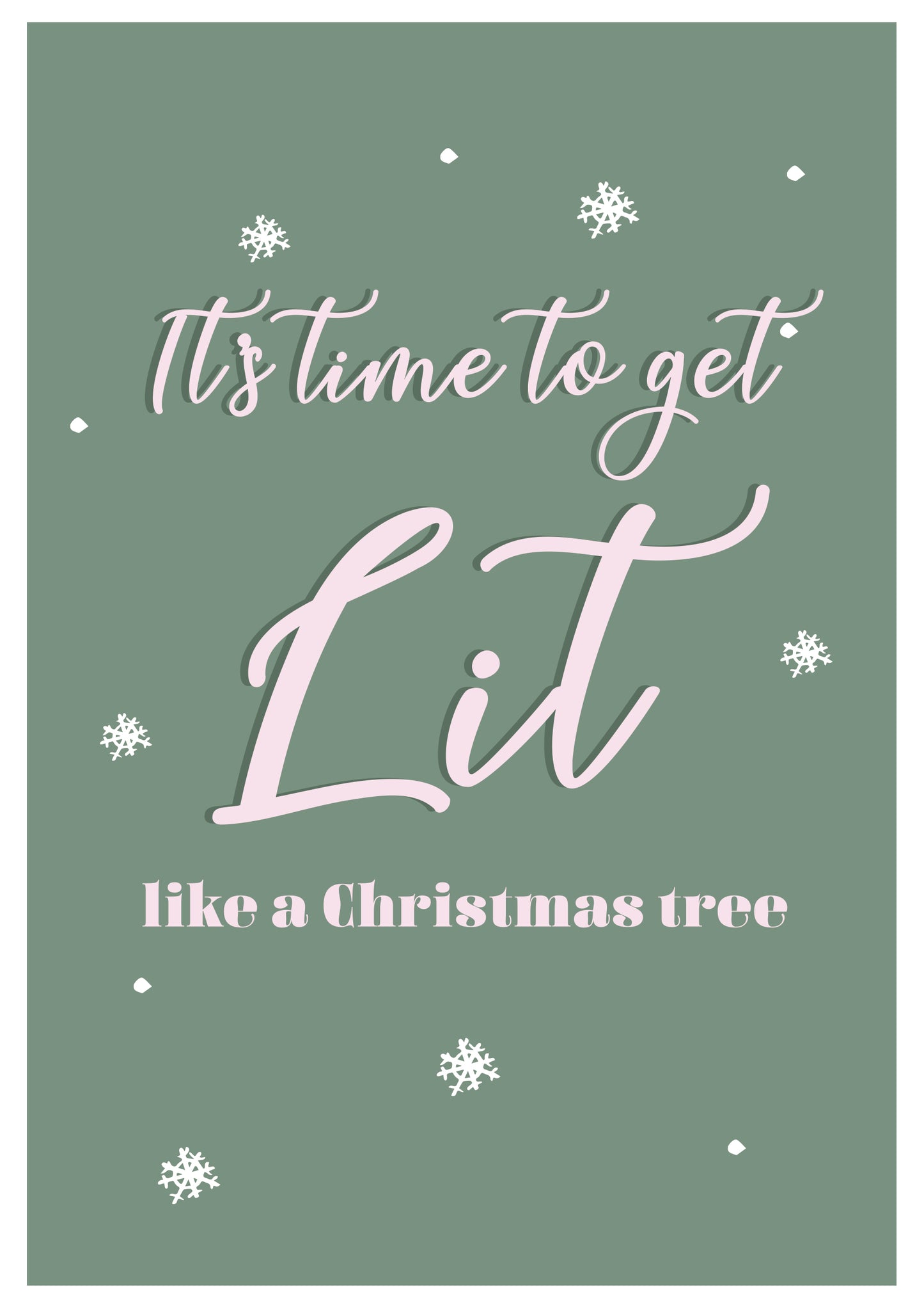 Lit Like A Christmas Tree funny Christmas gift wine bottle labels