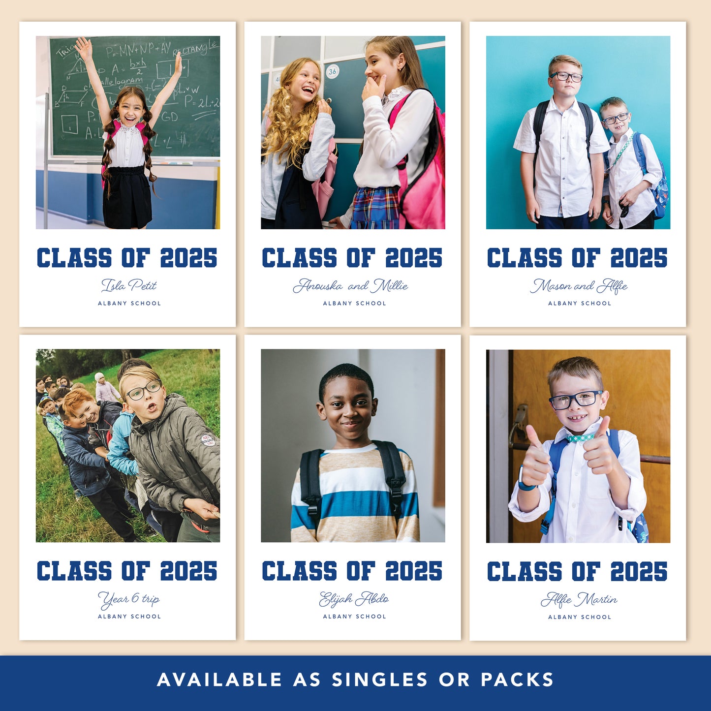 Kids Personalised Class of 2025 Photos