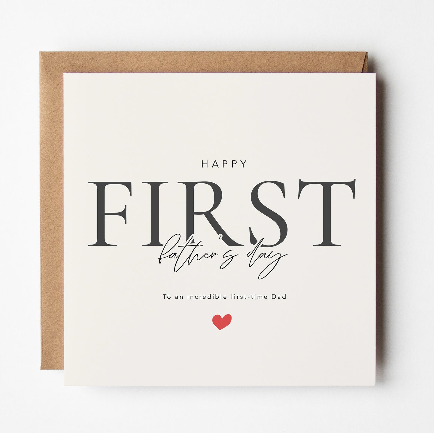 First Father's Day card