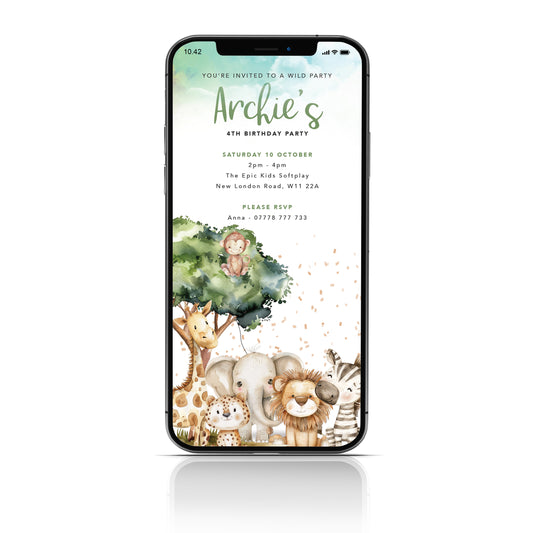 Children's birthday party invite