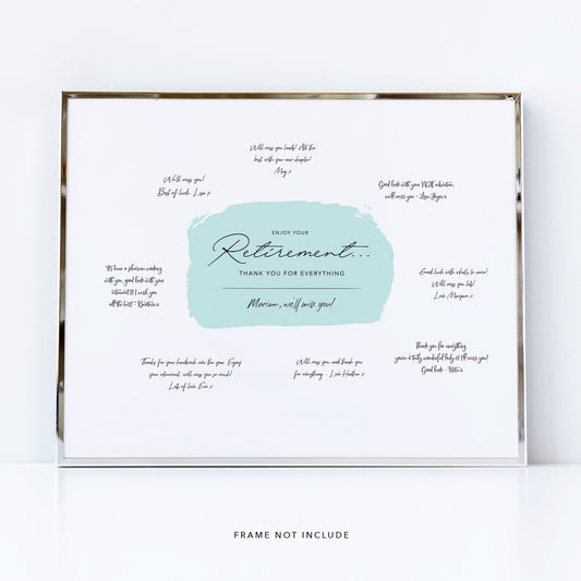 Retirement Gift - Signature Print