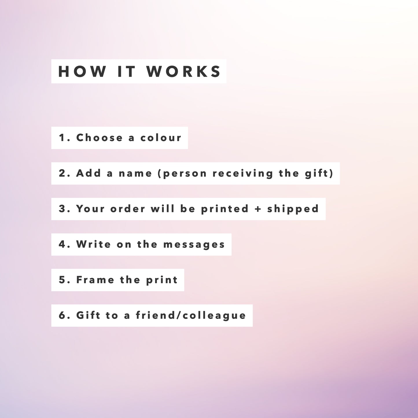 Leaving Gift - Good Luck Personalised Signature Print