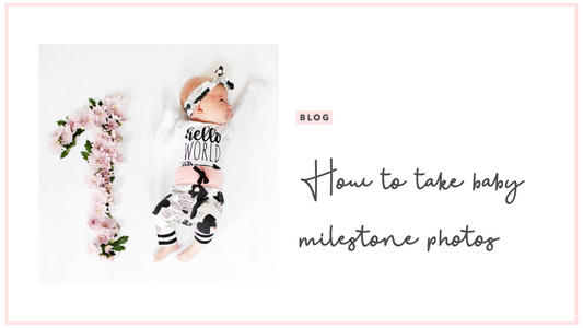 How to take baby milestone photos for the first year