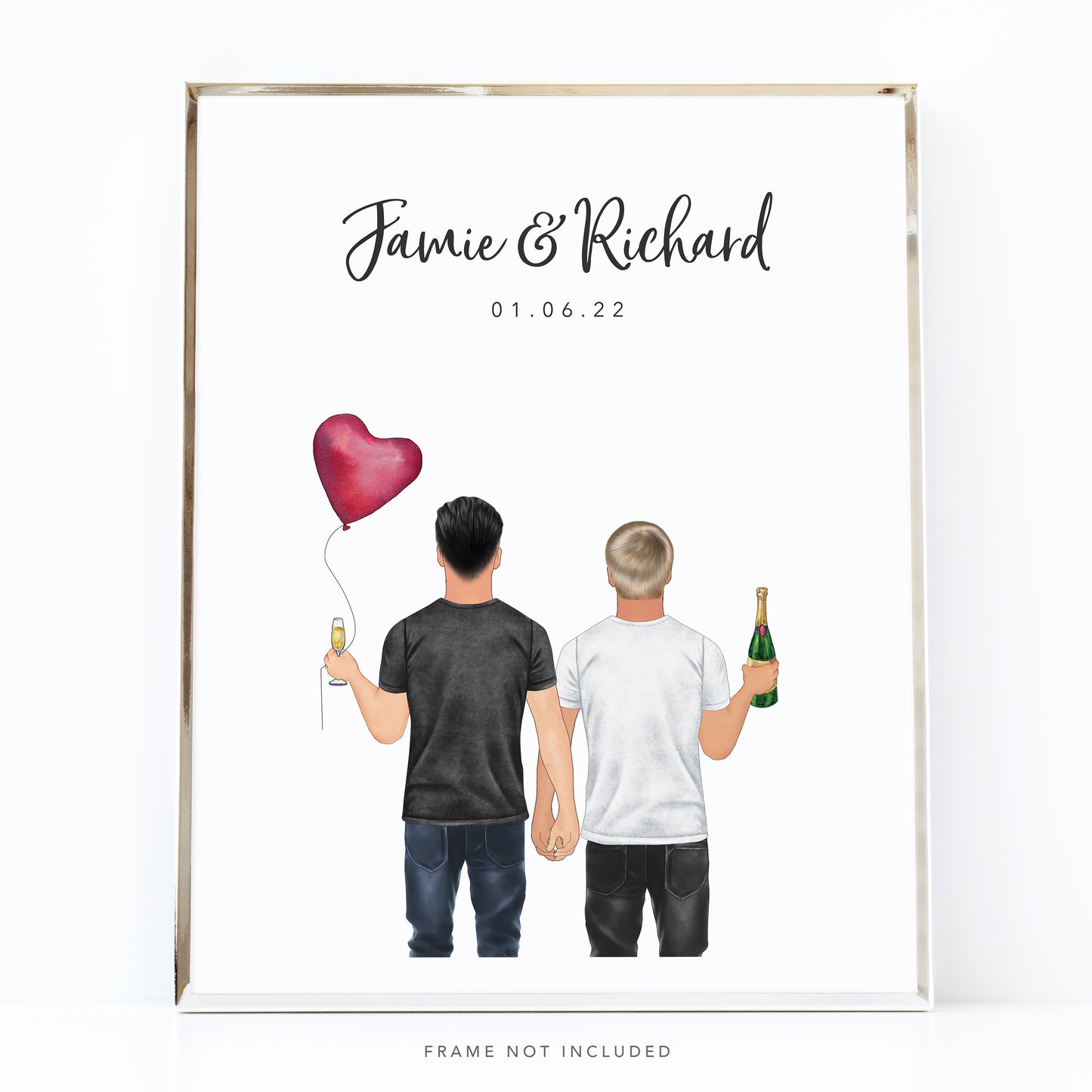 Gay Couple in Love Portrait