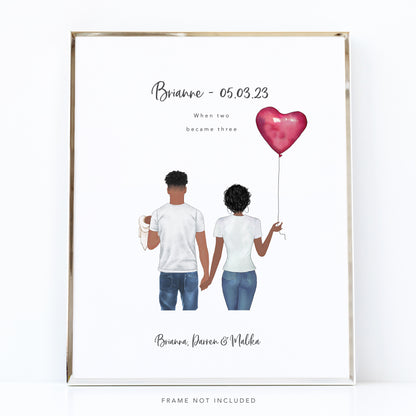 Mummy, you are the world! Family Portrait Print