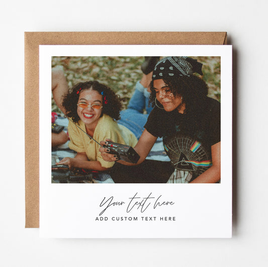 Photo Birthday Card With Heart Clip