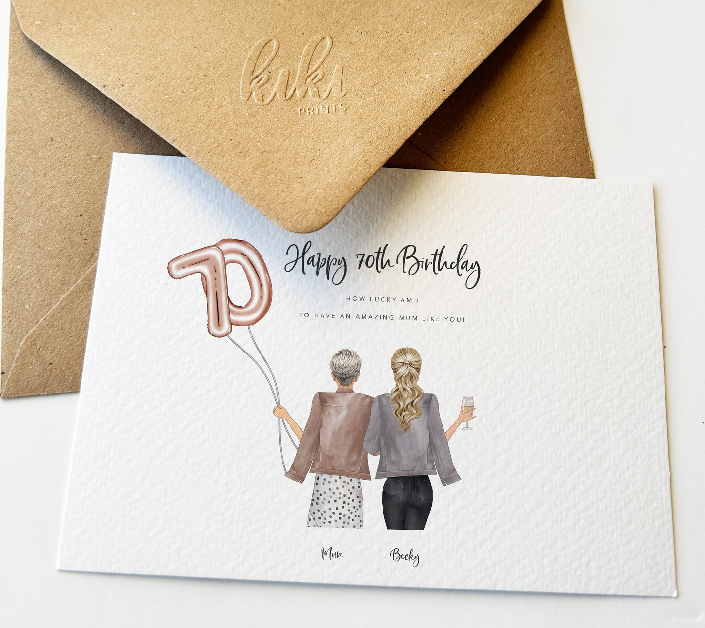 70th Birthday Card for Mum