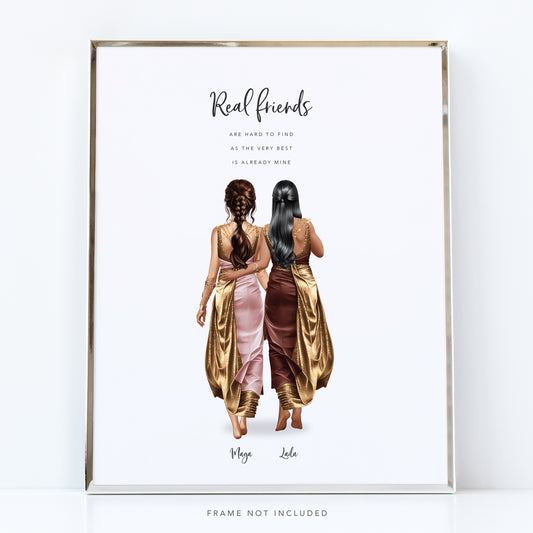 Indian Best Friends Print