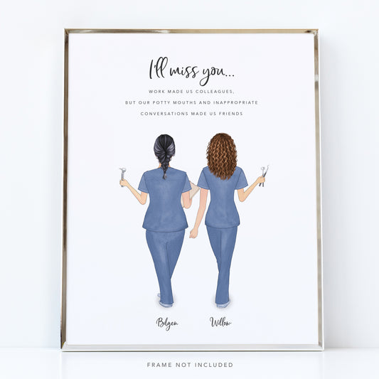 Personalised Nurse Leaving Gift