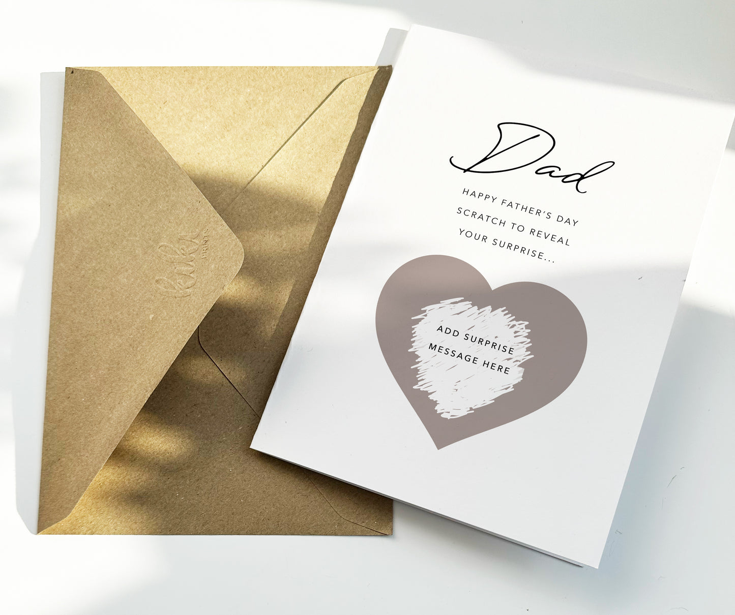 Father's Day Scratch Off and Reveal Card