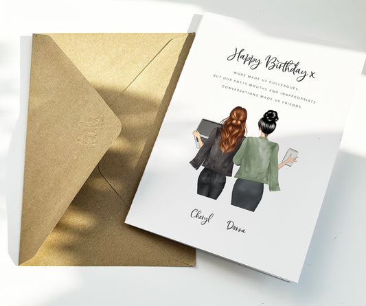 Birthday card for work colleague