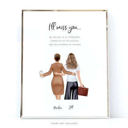 Personalised Work Friends Goodbye Gift