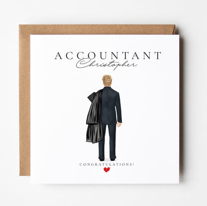 Well Done Card - Chartered Accountant