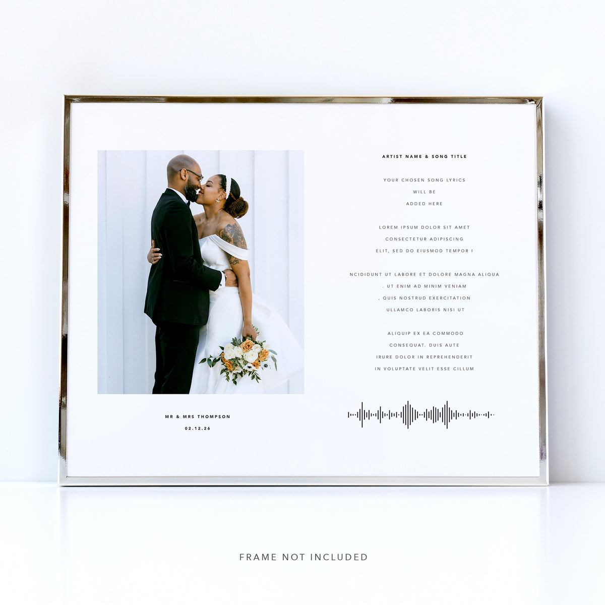 Wedding Song Lyrics Print