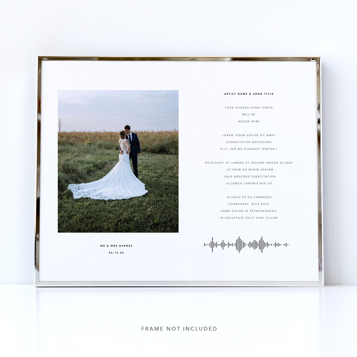 Wedding Song Lyrics Print