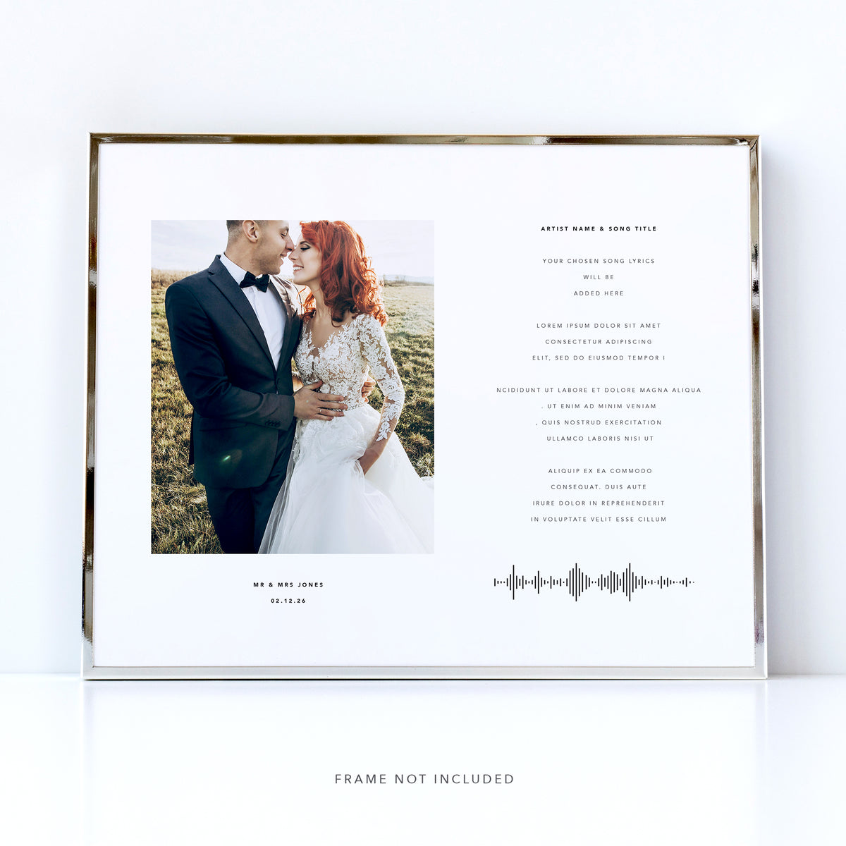 Wedding Song Lyrics Print