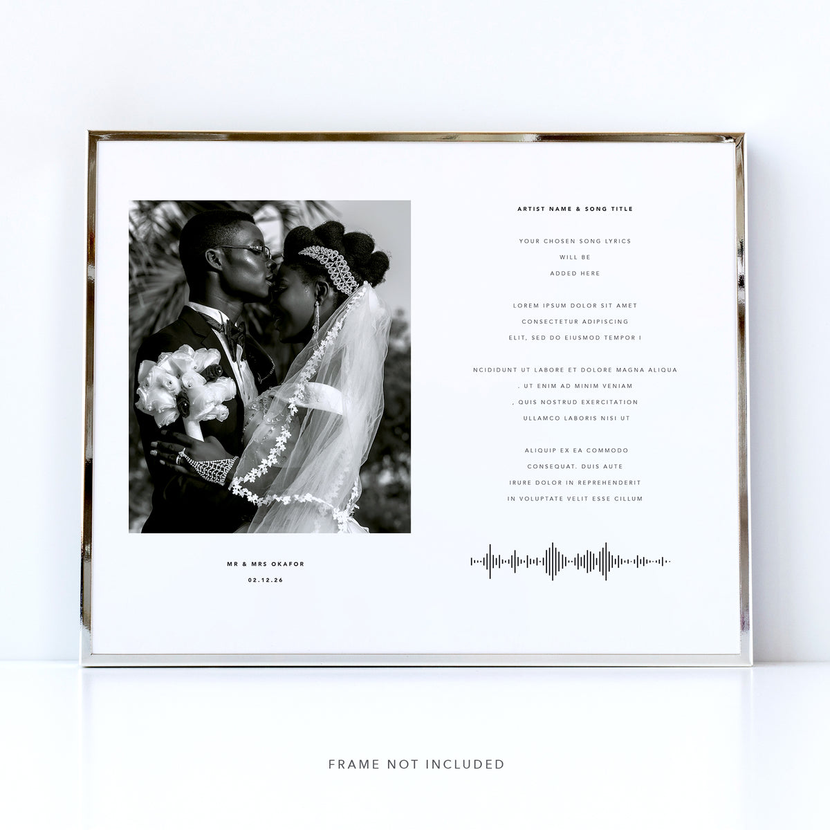 Wedding Song Lyrics Print