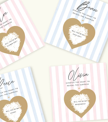 Pink and Gold Will You Be My Bridesmaid Card | Personalised Bridesmaid Proposal Card | Bridesmaid Proposal Gift Card for Wedding Party