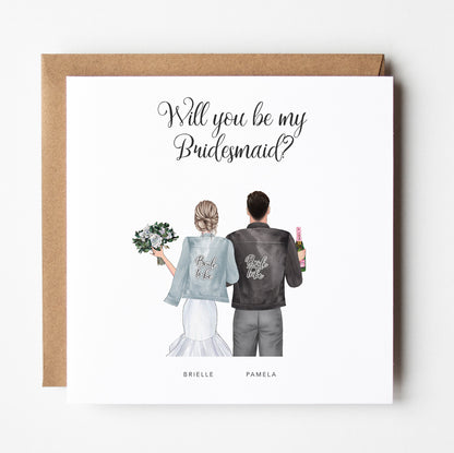 Will you be my bridesman proposal card